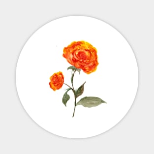 Orange Roses Magnet